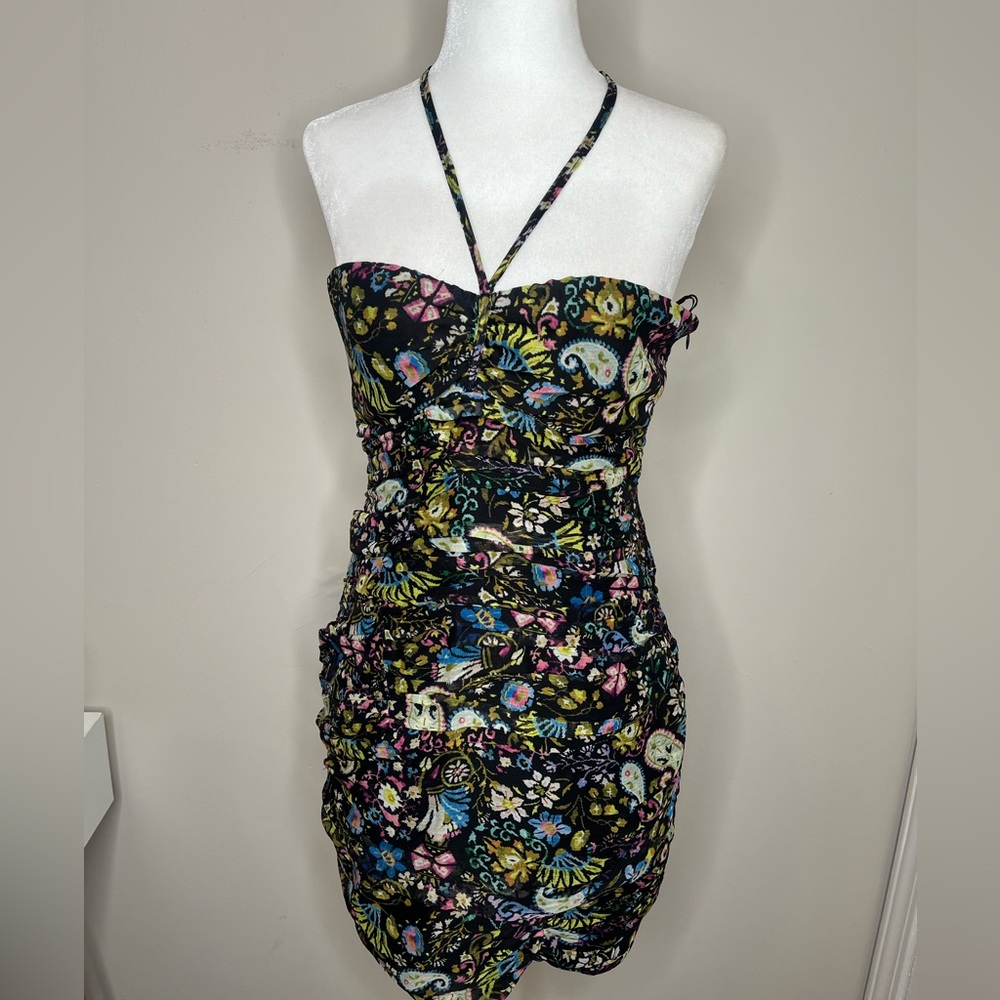 Zara NWT Halter Mini Dress